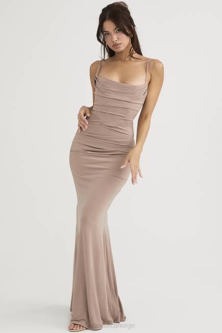 klær milena mandeljersey korsett maxi kjole House of CB J6RL462