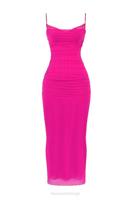 klær nalini fuchsia maxi kjole House of CB J6RL197