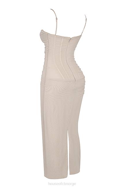 klær nalini sand maxi kjole House of CB J6RL153