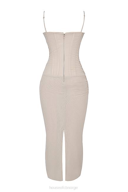 klær nalini sand maxi kjole House of CB J6RL153