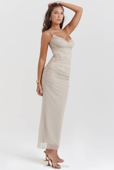 klær nalini sand maxi kjole House of CB J6RL153