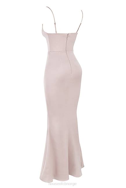 klær olivette krystall sateng korsett maxi kjole House of CB J6RL472