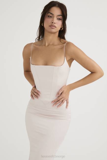 klær olivette krystall sateng korsett maxi kjole House of CB J6RL472