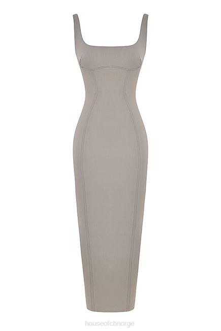 klær rea smoke bodycon maxi kjole House of CB J6RL371