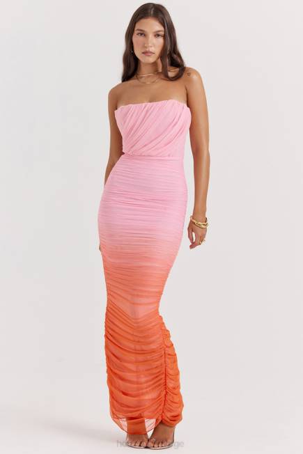 klær safir ombre samlet maxi kjole House of CB J6RL179
