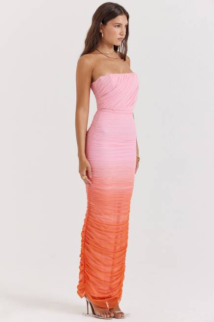 klær safir ombre samlet maxi kjole House of CB J6RL179