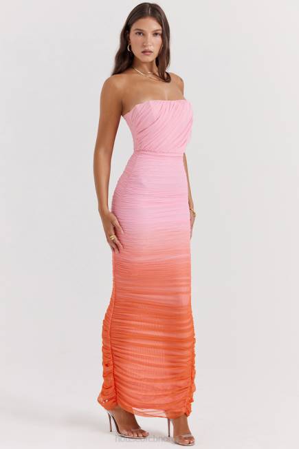 klær safir ombre samlet maxi kjole House of CB J6RL179