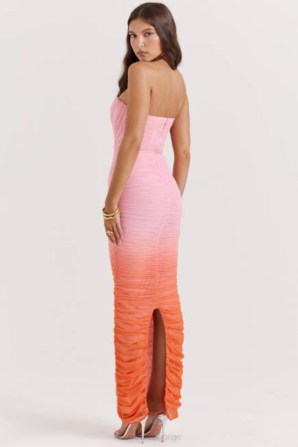 klær safir ombre samlet maxi kjole House of CB J6RL179