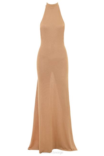 klær selia gold strikket maxi kjole House of CB J6RL113