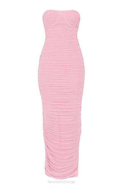 klær sofia fairy rosa mesh maxi kjole House of CB J6RL497