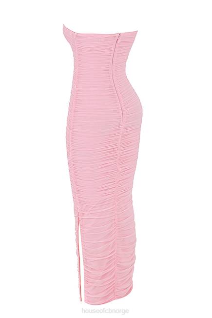 klær sofia fairy rosa mesh maxi kjole House of CB J6RL497