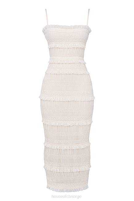 klær solana elfenben paljett fold maxi kjole House of CB J6RL241