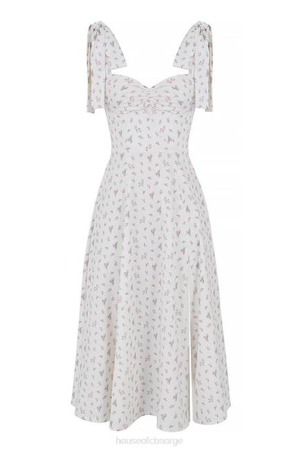 klær alicia hvit floral midi sundress House of CB J6RL565