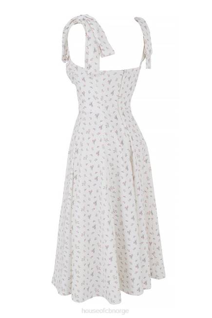 klær alicia hvit floral midi sundress House of CB J6RL565