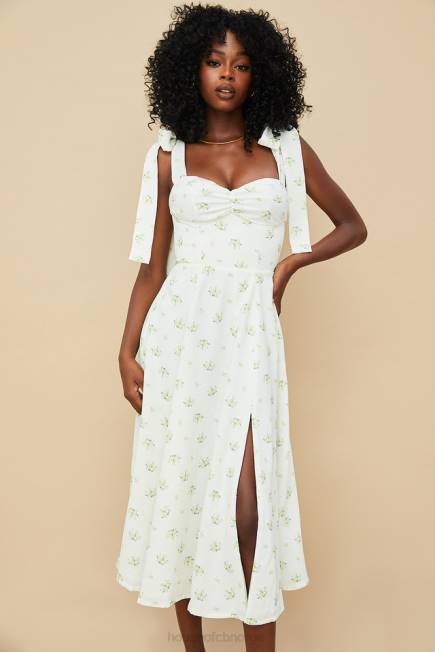 klær alicia ivory floral midi sundress House of CB J6RL553