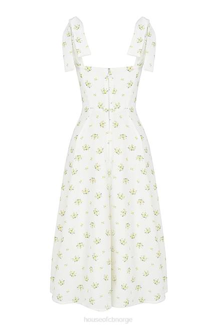 klær alicia ivory floral midi sundress House of CB J6RL553