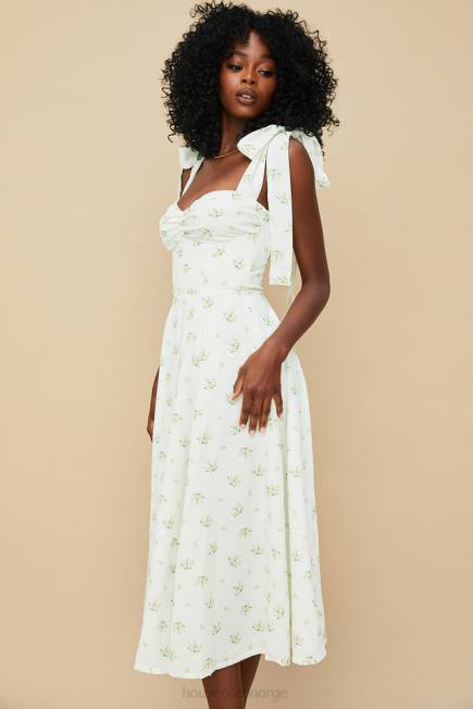 klær alicia ivory floral midi sundress House of CB J6RL553
