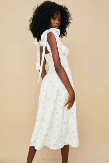 klær alicia ivory floral midi sundress House of CB J6RL553