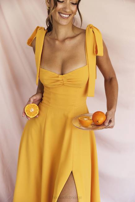 klær alicia tangerine midi sundress House of CB J6RL464