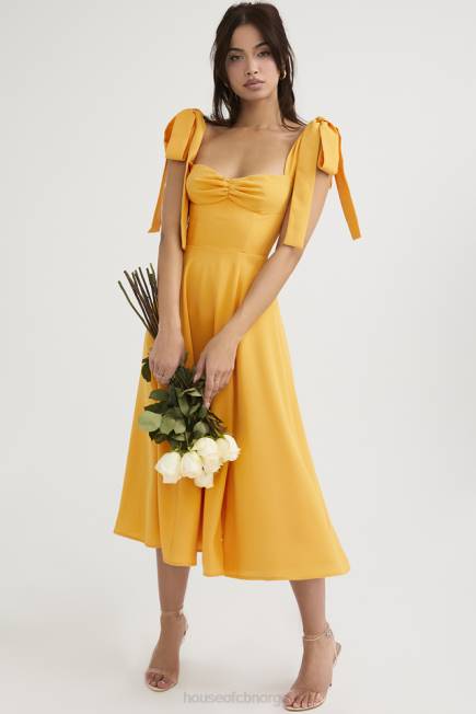 klær alicia tangerine midi sundress House of CB J6RL464