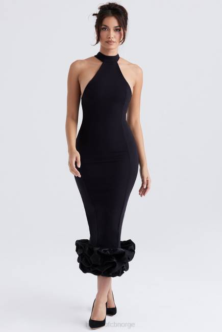 klær einer sort peplum midikjole House of CB J6RL346