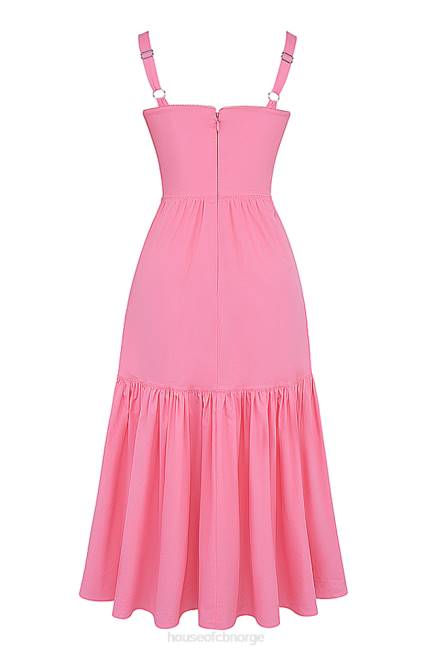 klær elia fransk rosa midi sundress House of CB J6RL211