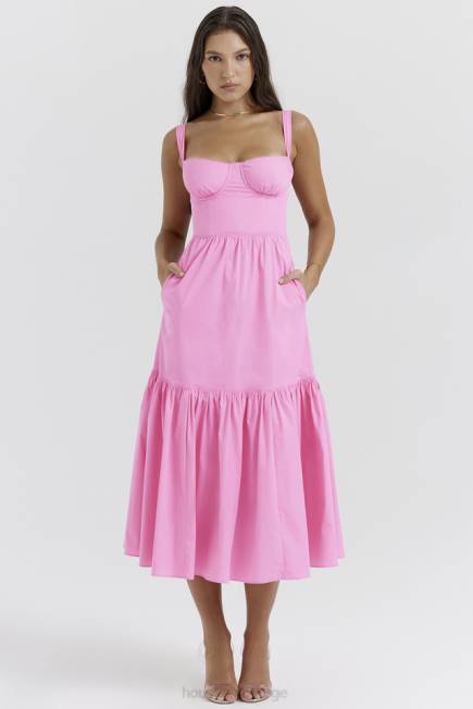 klær elia fransk rosa midi sundress House of CB J6RL211