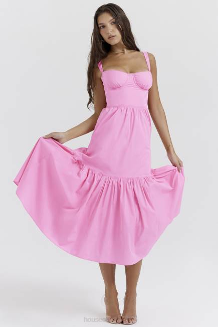 klær elia fransk rosa midi sundress House of CB J6RL211