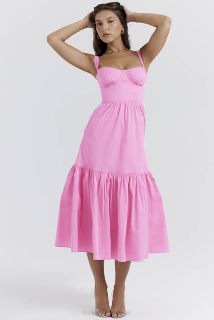 klær elia fransk rosa midi sundress House of CB J6RL211