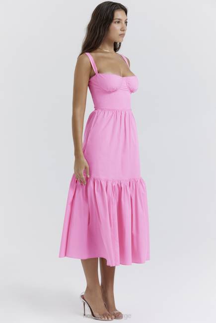 klær elia fransk rosa midi sundress House of CB J6RL211