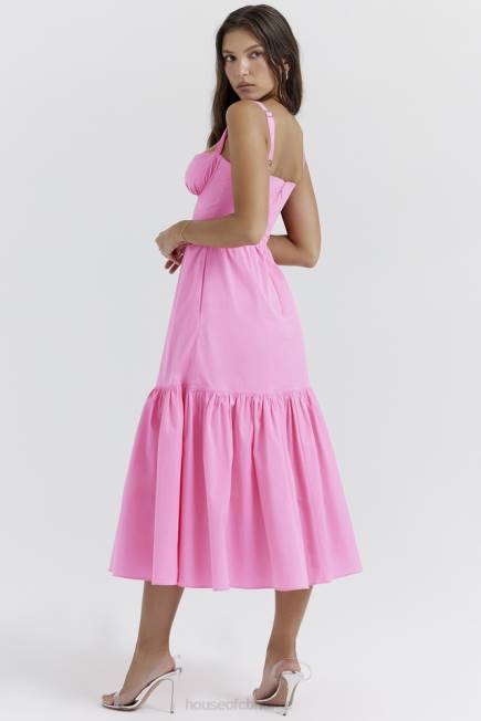 klær elia fransk rosa midi sundress House of CB J6RL211