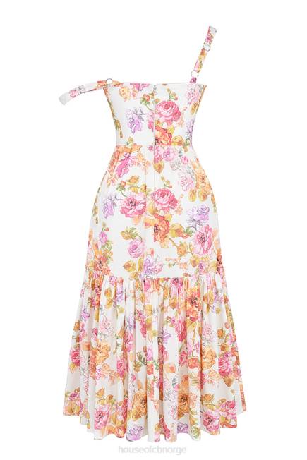 klær elia ivory floral midi sundress House of CB J6RL257