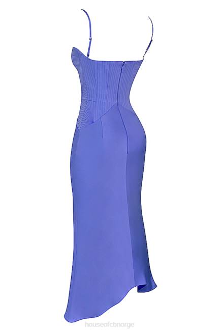 klær imogen periwinkle sateng korsett midikjole House of CB J6RL415