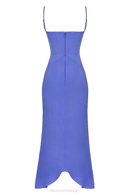 klær imogen periwinkle sateng korsett midikjole House of CB J6RL415