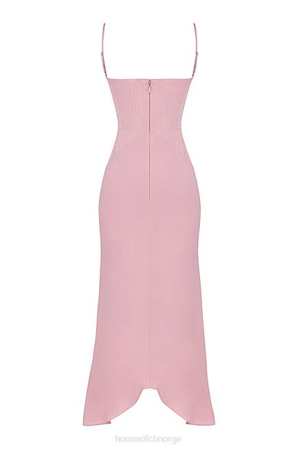 klær imogen rose rosa sateng korsett midikjole House of CB J6RL407
