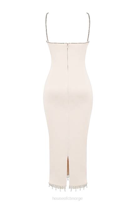 klær margiela ivory krystallisert midikjole House of CB J6RL348