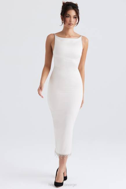 klær margiela ivory krystallisert midikjole House of CB J6RL348