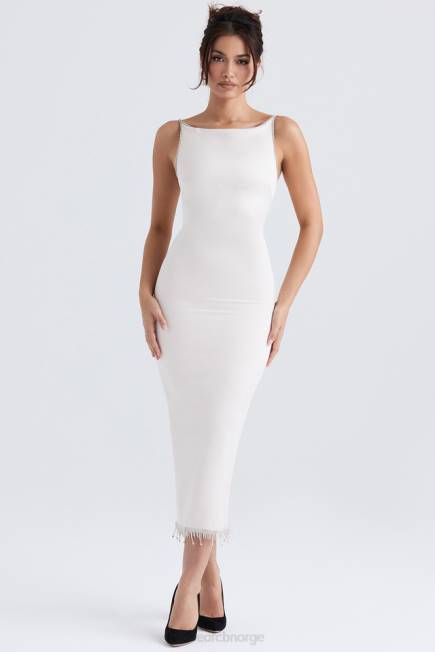 klær margiela ivory krystallisert midikjole House of CB J6RL348