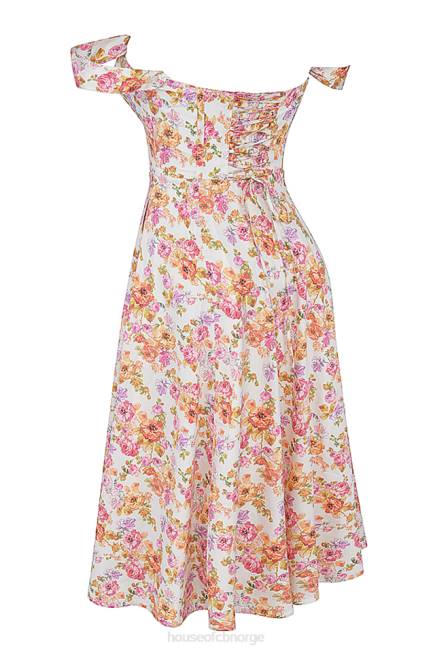 klær saira ivory floral midi sundress House of CB J6RL248