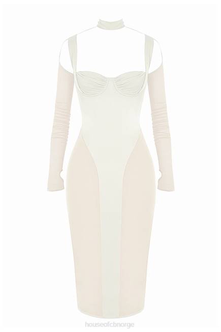 klær talika ivory korsett midikjole House of CB J6RL518