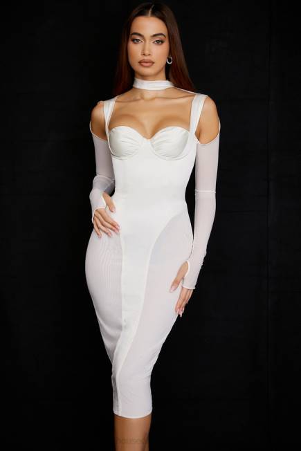 klær talika ivory korsett midikjole House of CB J6RL518