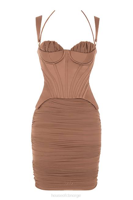 klær talya toffee korsett midikjole House of CB J6RL581