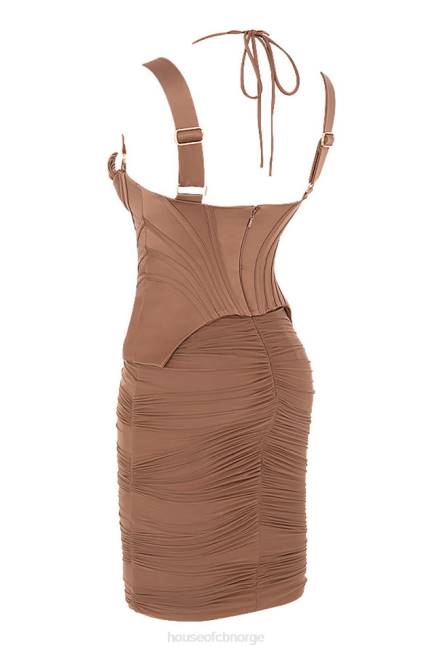 klær talya toffee korsett midikjole House of CB J6RL581