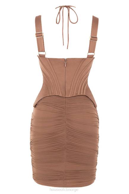 klær talya toffee korsett midikjole House of CB J6RL581