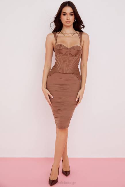 klær talya toffee korsett midikjole House of CB J6RL581