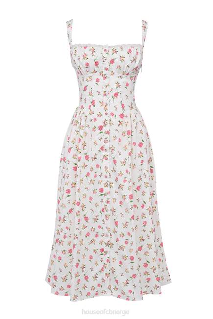 klær tatiana midi sundress med rosetrykk House of CB J6RL251