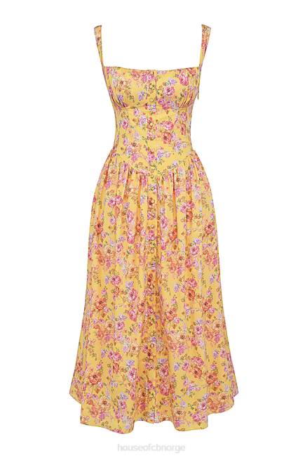 klær tatiana midi sundress med smørtrykk House of CB J6RL246