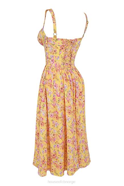 klær tatiana midi sundress med smørtrykk House of CB J6RL246