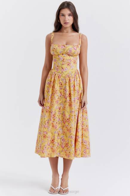 klær tatiana midi sundress med smørtrykk House of CB J6RL246