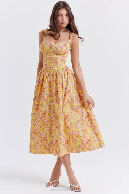 klær tatiana midi sundress med smørtrykk House of CB J6RL246